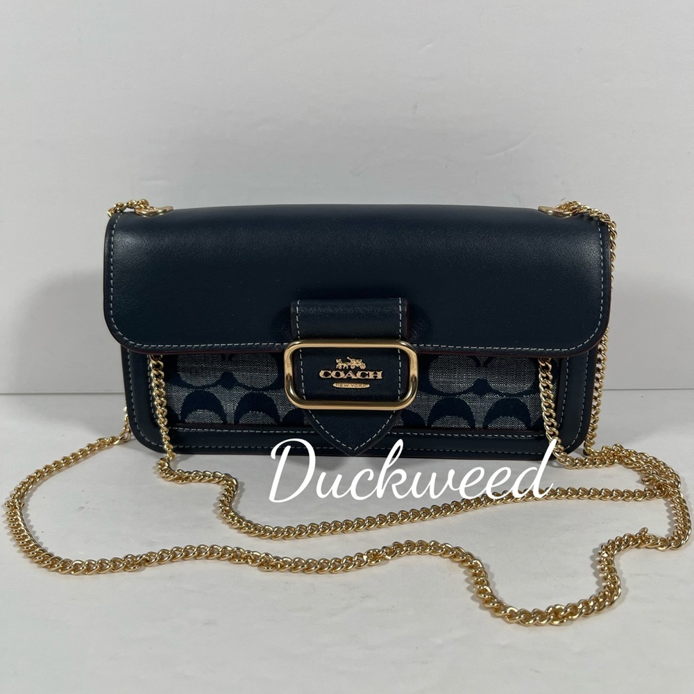 Coach Morgan Crossbody In Signature Chambray NWT